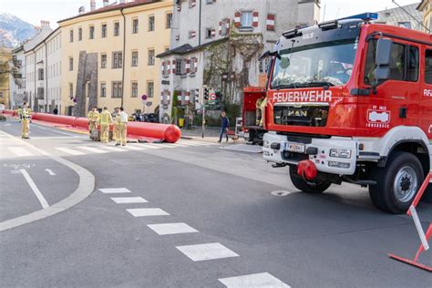 Hochwasser Feuerwehr Innsbruck ist gerüstet BFV Innsbruck Stadt