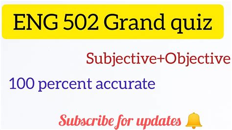 Eng Grand Quiz Preparation Eng Final Term Subjective