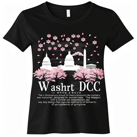 Washington Dc Cherry Blossom Women S Tshirt Springtime Elegance With