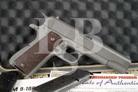 Cmp Wwii Us Ithaca A A Acp Semi Automatic Pistol C