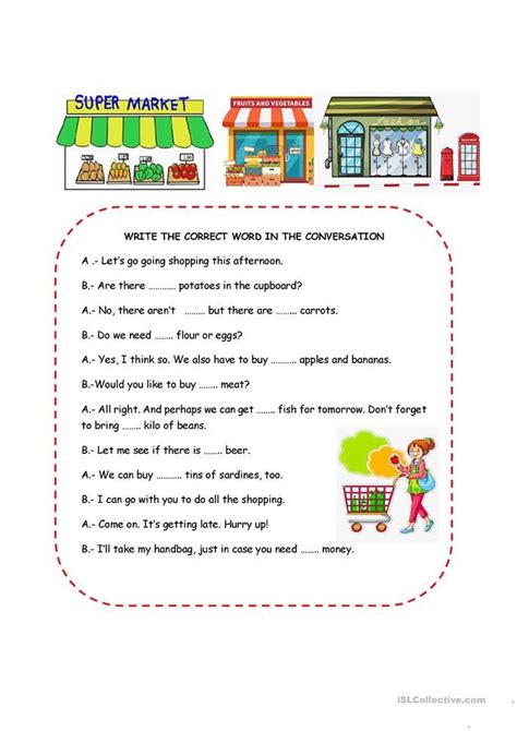 English Conversation Printable Worksheets