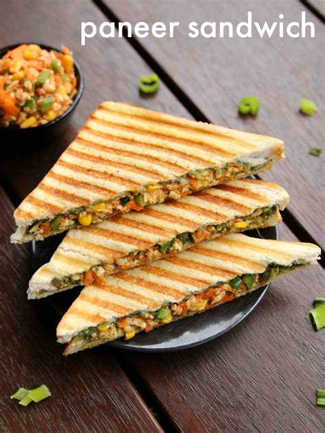 paneer sandwich recipe | how to make grilled paneer sandwich recipe