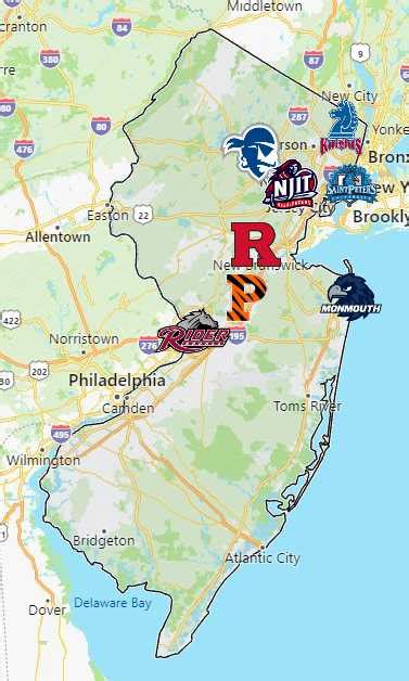 Sports Teams in New Jersey – Sport League Maps