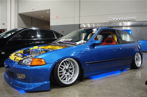 Blue Honda Civic Hatchback