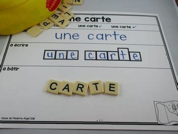 Camping Themed Word Work Activity Mats In French By La Classe De Madame