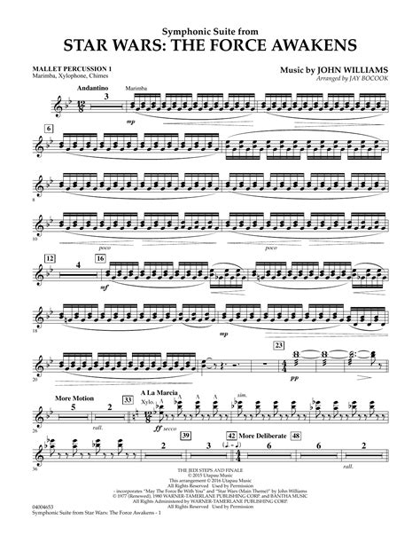 Symphonic Suite From Star Wars The Force Awakens Mallet Percussion 1