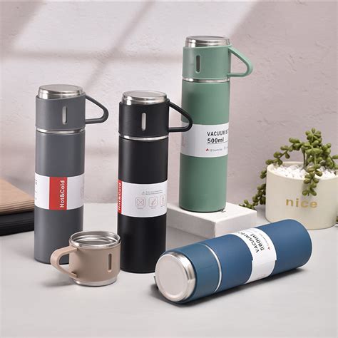 Jual Termos Set Botol Vacuum Flask Travel Vacuum Set Box Gift