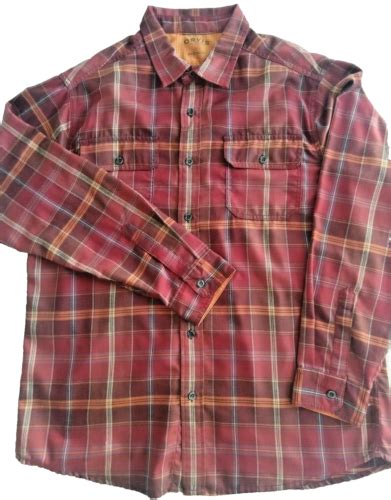 Orvis Mens XL Red Plaid Soft Flannel Long Sleeve LS Shirt Pockets