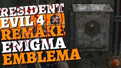 Enigma Emblema Capitolo 2 Resident Evil 4 Remake GUIDA ITA YouTube