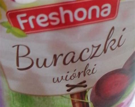 Buraczki wiórki freshona kalorie kJ i wartości odżywcze Dine4Fit pl