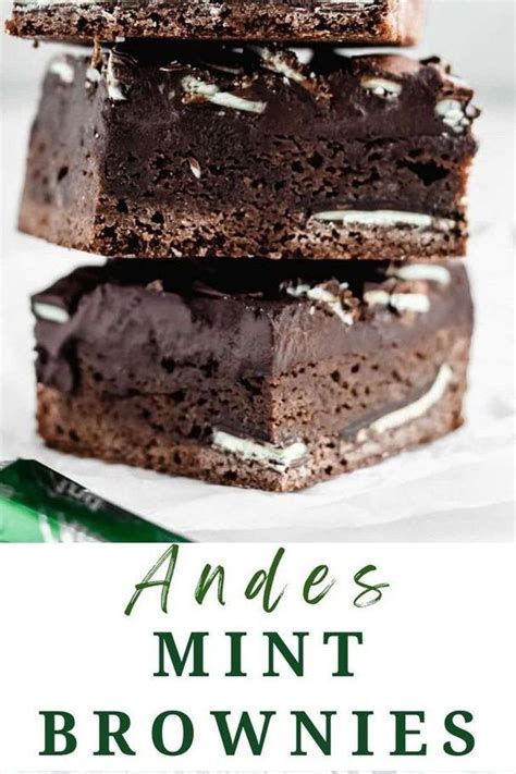 Yummy Andes Mint Brownies Chocolate Mint Brownies Delicious Little