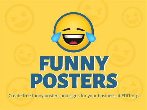 Funny posters and signs for your business