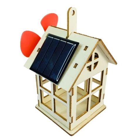 DIY Wooden Solar Power Fan House