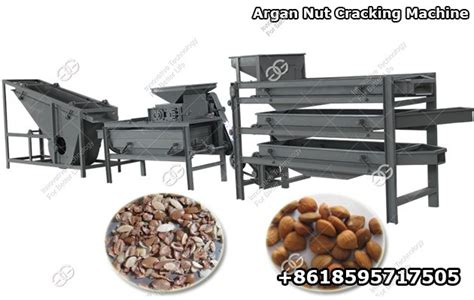 Automatic Almond Argan Nut Cracking Shelling Machine