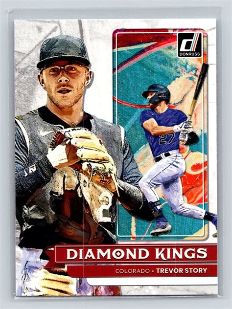 2022 Donruss Baseball Base Diamond Kings 29 Trevor Story Colorado