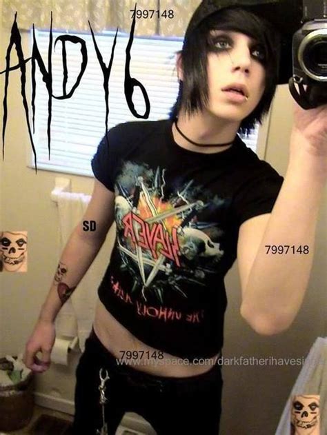 75 Pictures Of Andy Sixx Emo Rawr On We Heart It Andy Sixx Black