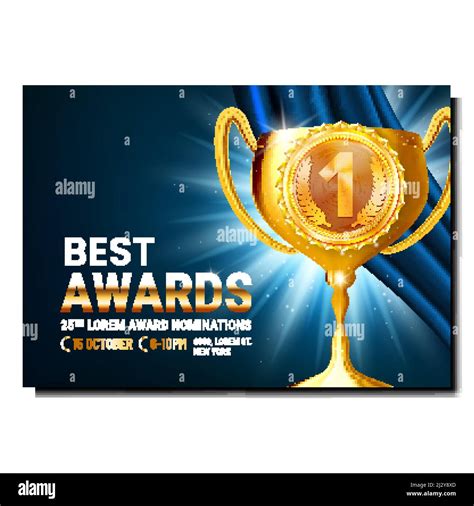 Best Awards Creative Promotional Poster Vector Stock Vector Image & Art - Alamy