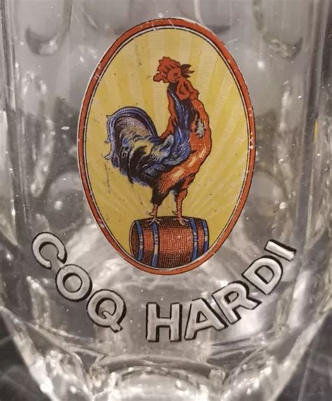 Ancien Verre Bi Re Coq Hardi Brasserie Du Coq Hardi Lille Nord