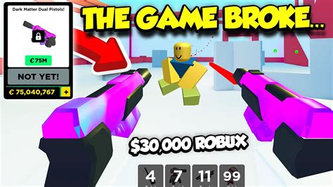 So I Actually Spent 30 000 Robux Buying This Op Weapon But Then Roblox Broke Roblox Youtube