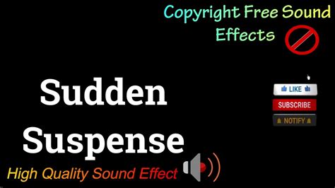 Sudden Suspense Sound Effect High Quality Sound Ncs Royalty Free