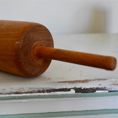 Beautiful Vintage Wooden Rolling Pin One Piece Rolling Pin Etsy