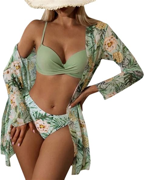 Thong Bikini Women High Waist Bikinis Sexy Piece Bikini Set