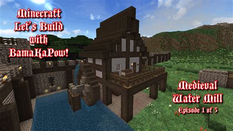 Minecraft Medieval Water Mill