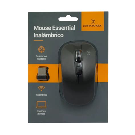 Mouse PERFECT CHOICE ESSENTIALS Inalámbrico Conector USB 800 1600