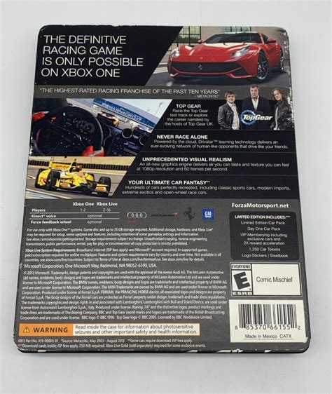 Forza Motorsport 5 Limited Edition Xbox One CIB Works Great US Version