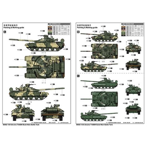 Ukraine Plastic Tank Model T 64BM BULAT 1 35 Scientific MHD