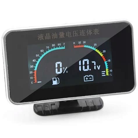 3 In 1 LCD Car Digital Oil Pressure Gauge Voltmeter Water Temp Meter