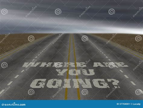 Where are you going stock illustration. Illustration of asphalt - 37704001