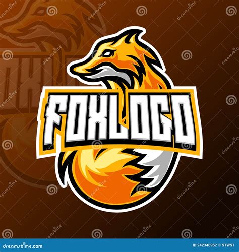 Fox Gaming Mascot Logo Design Vector Template for Sport and Esport Team Stock Vector ...