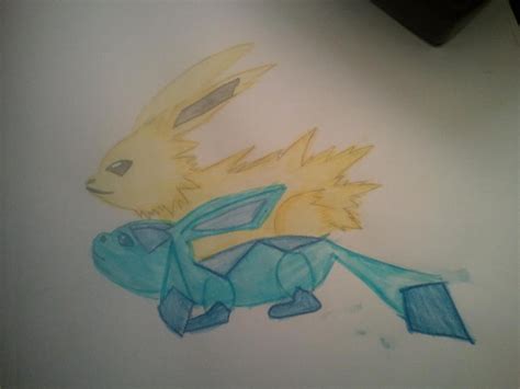 Jolteon And Glaceon By Aphyxia On Deviantart