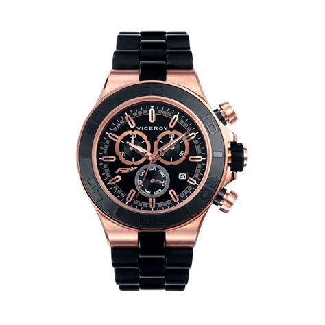 Reloj Viceroy Chico Dorado Negro Fernando Alonso 47775 97