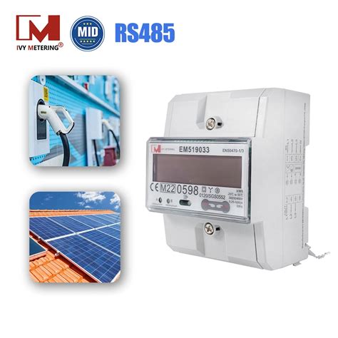 Rs Modbus Phase Ev Charger Pv Solar Energy Power Meter Mid