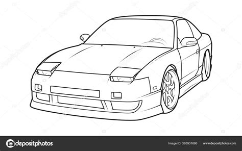 200sx Jdm Drift Car Stock Vector By ©artcavalcade 365931686