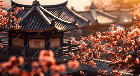 premium ai image  building   tree   foreground