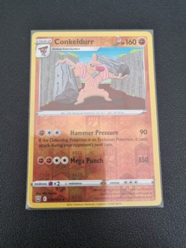 Conkeldurr Pokemon Card Swsh Battle Styles Rare Reverse Holo Ebay