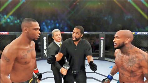 Jamahal Hill Vs Khalil Rountree Full Fight UFC 4 Simulation YouTube