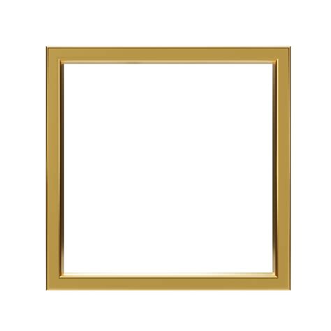 Gold Frame 3d Render 22503015 Png