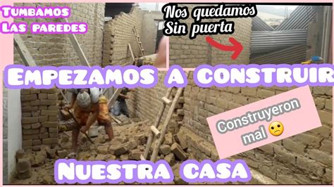 EMPEZAMOS A CONSTRUIR MI CASA casa pequeña tipo infonavit se