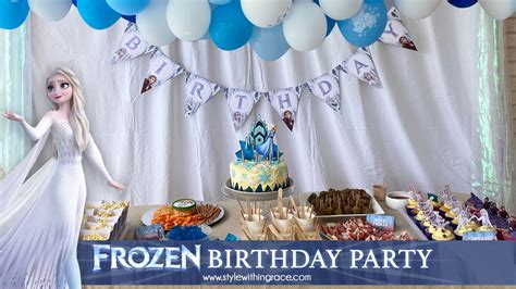 Affordable and DIY Frozen Birthday Party - Style Within Grace