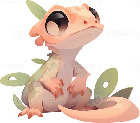 A Cartoon Of A Gecko With A Picture Of A Lizard On Its Face With 26910615 Png