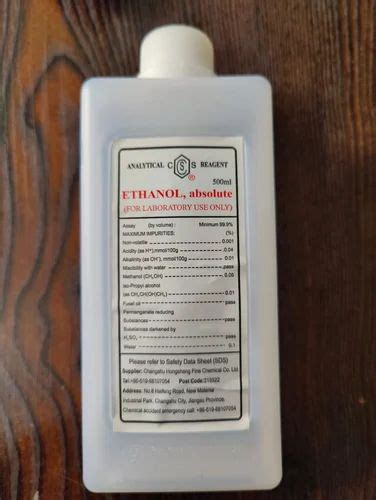 Analytical Reagent Ethanol At Rs 280 Bottle In Nashik ID 26750369330