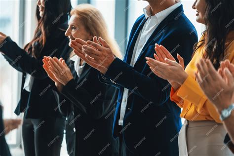 Premium Photo Group Of Business People Clapping Hands At Successful