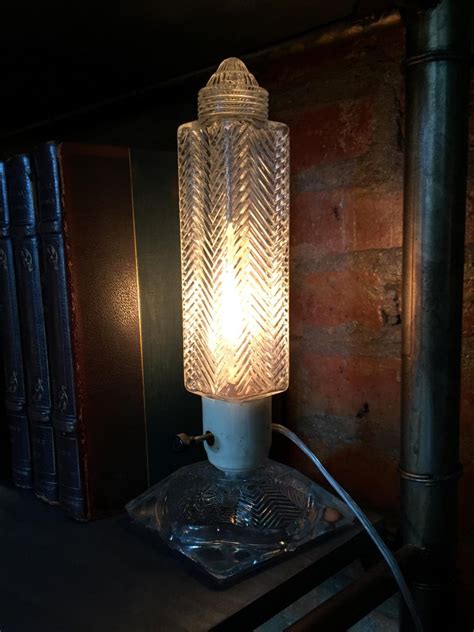 Pair Of 1930s Art Deco Glass Lamps At 1stdibs