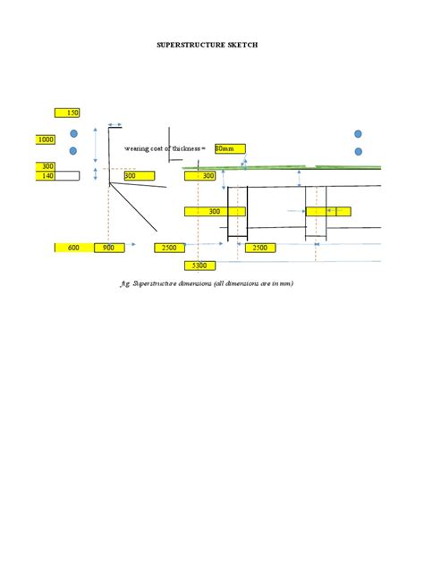 superstructure sketch fig superstructure dimensions  dimensions