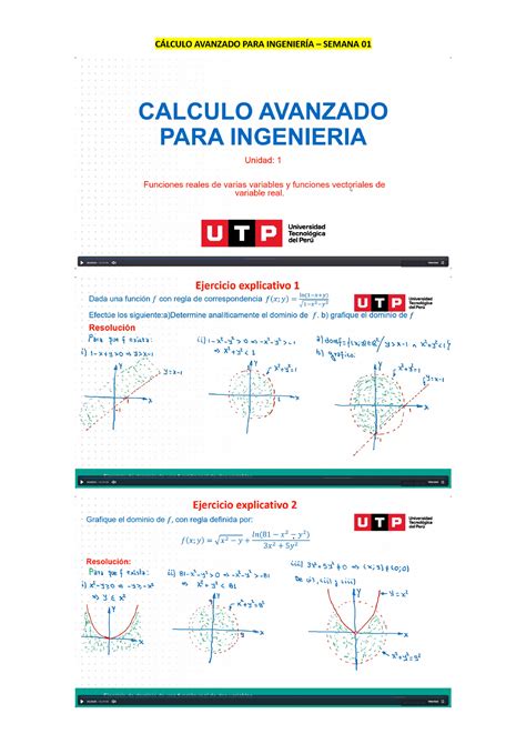 Capi Semana Resumen General De Clase Calculo Avanzado Para