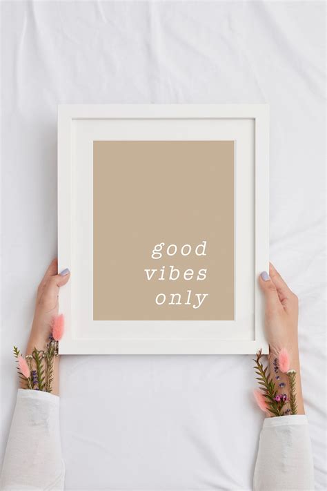 Good Vibes Only Wall Art Good Vibes Only Art Print Boho | Etsy